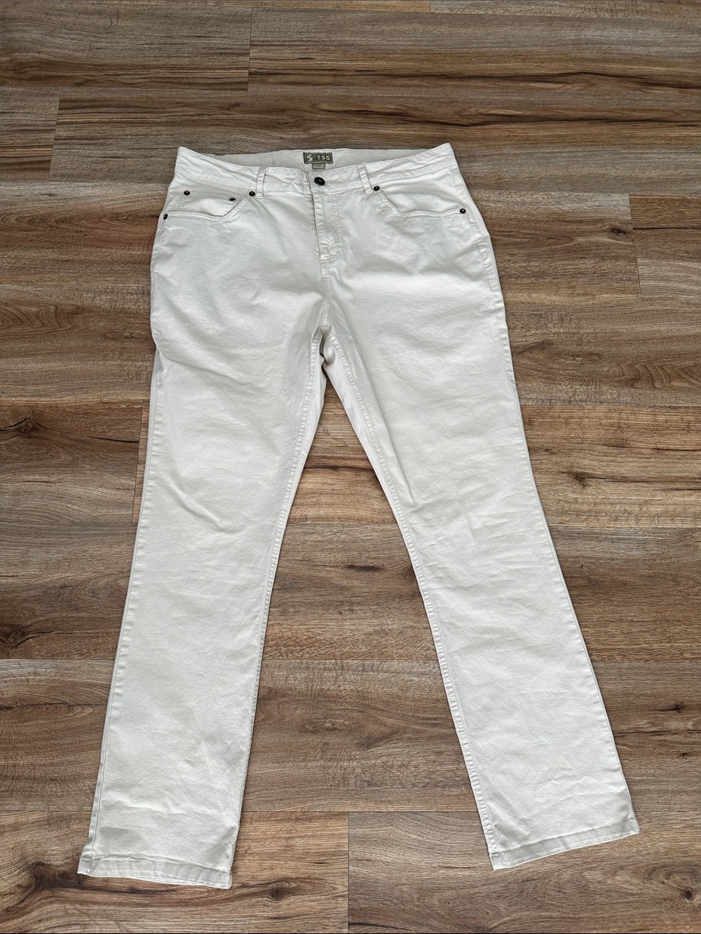 TSG Slim Straight White Men’s Jeans 34